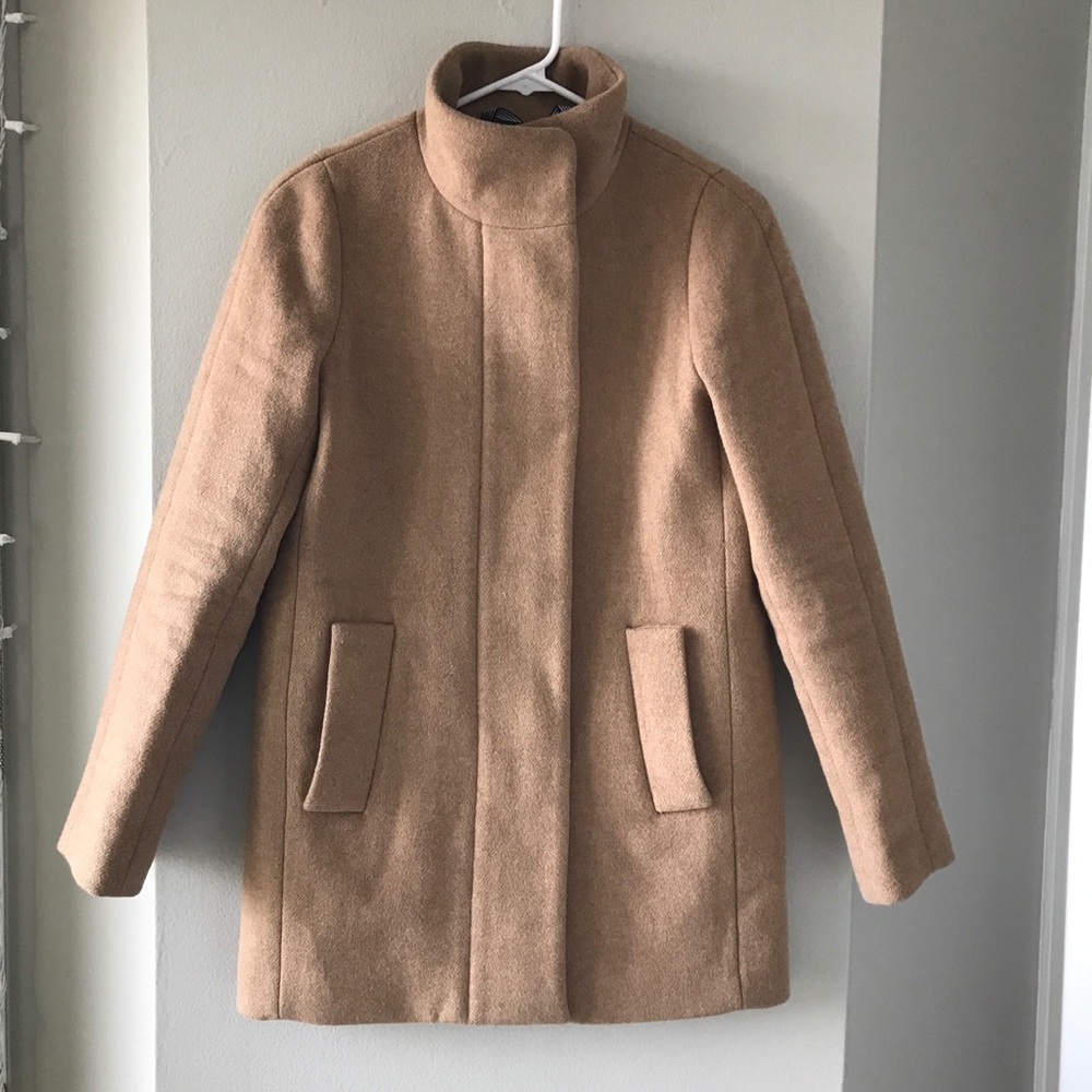 J Crew Tan Cocoon Coat 00